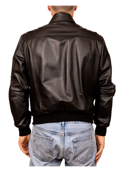 Black 792 bomber jacket PK BY PASKAL | 792NAPPA-NERO